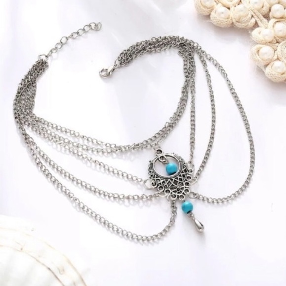 Green Bead Stone Magnetic Therapy Bracelet Anklet - Picture 4 of 4